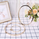 18cm Metal Round Box Frame Handles for DIY Handbags Kiss Lock Buckle Evening Bag