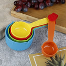 5pcs/set Measuring Cup Colorful Plastic Measure Cup Baking Measuring ToolsB Kw