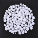 100Pcs/Pack White Car Door Panel Trim Push Pin Rivet Clip Fastener Retainer AU