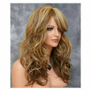 Women Ladies Fashion Long Wavy Blonde Party Curly Wig Ful D4G0 x Fiber O3B8