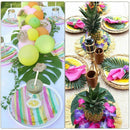24 Pcs Tropical Palm Leaves Luau Party Decoration Artificial Simulation Tro