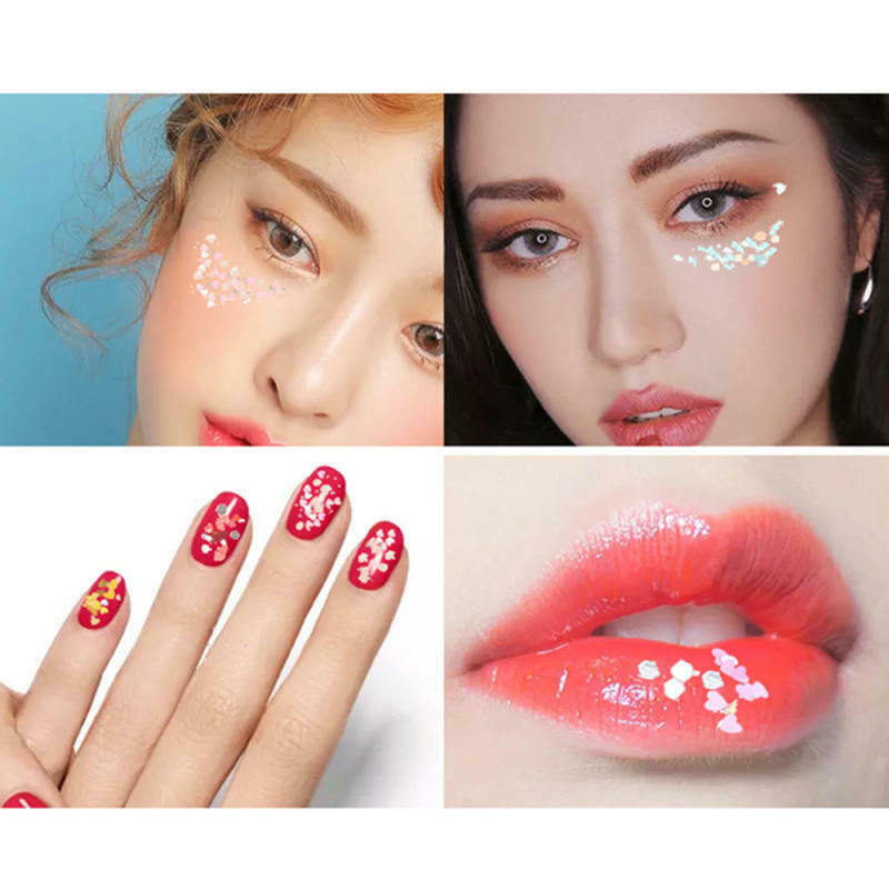 12 Bottle Mix Nail Art Charm Glitter Sequins Powder Dust Nail DIY Decor Ti ZOC