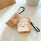 Unique Toast Bread Pattern Protective Case Soft Silicone Cover for Airpods 1/2