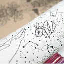 36 Holes Big Pencil Case School Canvas Roll Pouch pencil box Constellation