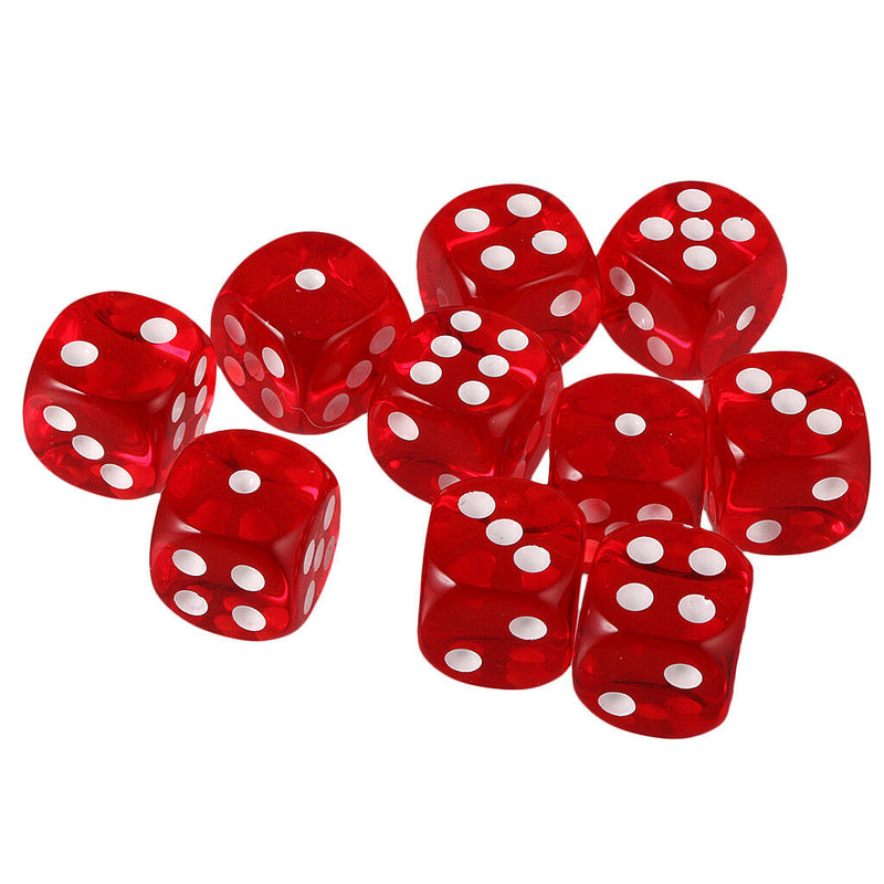 20Pcs Acrylic Six Sided D6 Dices Dies for Dungeons and Dragons MTG DND TRPG
