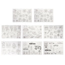 8x Printer Inkjet Shrink Film Plastic Sheets Paper DIY Jewelry Craft Designs