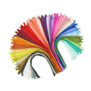 18pcs Colorful Nylon Invisible Coil Zippers Closed End Garment Accessories