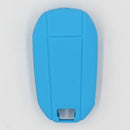 Car Key Protive Cover Holder for BUICK Flip Folding Remote Key Fob Light Blue