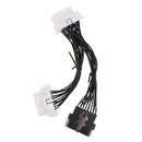 1 Piece  Y-divider Connector Extension Cable - Black