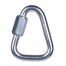316 Stainless Steel 60KN Screwgate Locking Triangle Carabiner Outdoor Climbing