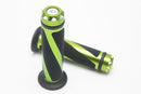 Motorcycle ATV Aluminum Rubber Gel 7/8" 22mm Hand Grips Handlebar Green