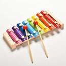 1-3 years old Baby Music Perception harp small Xylophone Eight Hand Knock toysOZ