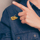 Creative Nail Polish Letters Board Brooch Badges Backpack Enamel Lapel Pins