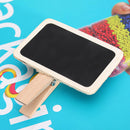 10X Top Mini Blackboard Chalkboard Office Home Wooden Message Holder Clip JR