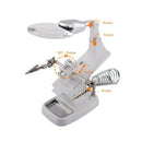 Multi-functional Welding LED Magnifier 3X/4.5X Magnifying Glass Alligator C H4R9