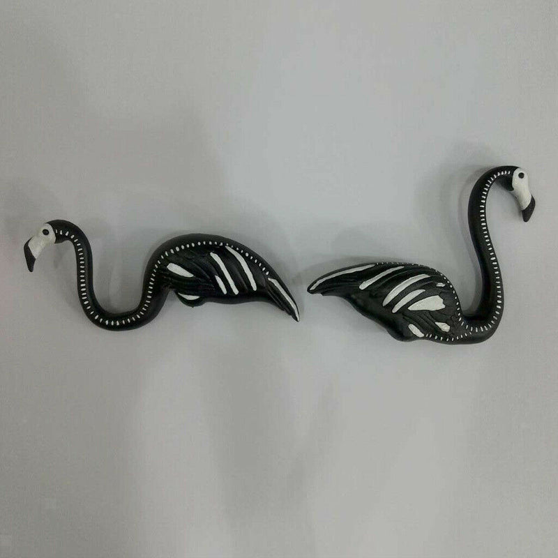 Zombie Skeleton Flamingo Yard Ornaments With Stakes, Pack Of 2