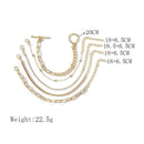 5 Pcs Women Fashion Boho Crystal Bracelets Golden Wrist Jewelry Bracelets C E9K7