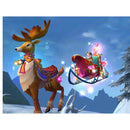 Santa Reindeer Antler Hat Deer Horn Christmas Cap Free  New Gift Xm