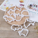8pcs/set Sea Creatures Cookie Cutter Whale Dolphin Fondant Tool Biscuit Moulds