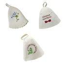 3Pcs Wool Hat Sauna Cap Embroidery Valentines Gift