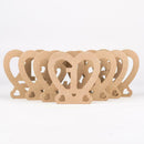 Wooden Wedding Table Numbers Heart Shaped 1-10 Table Number Signs