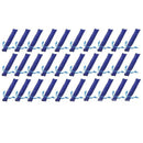 50 Pcs Blue Velvet Pen Pouch Sleeve Holder Single Pen Bag Case Pencil Bag B6N6