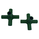 2pcs Green Plastic 16mm Greenhouse Pipe Fittings PVC Building Fittings 5L