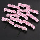 144pcs Mini Petite Paper Artificial Rose Buds Flowers DIY Craft Wedding Dec N3G4