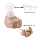 2 x Invisible Mini In Ear Digital Hearing Aids Sound Amplifier Enhancer 4000Hz #