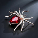 Fashion Alloy Spider Crystal Brooch for Women's Dresses or Womens Clothing H3N3