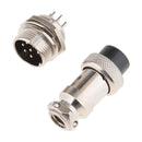 1set GX16 7Pin Male & Female Circular Aviation Socket Plug Wire Panel Connector