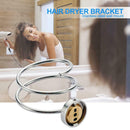 Stainless Steel Wall Mounted Hair Dryer Holder Drier Comb Holder Rack Stand