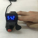 Thumb Throttle Universal Black With Power Switch LED Display For Electric Bike