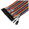 40 x 10 male - female jumper plug / socket jumpers jumper wires C4D9