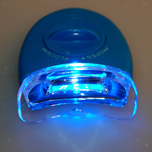 Plastic Teeth Whitener With Bright Blue LED Light , Whitening Tool Beauty Smile