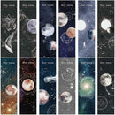 30Sheet/Pack Poetry Bookmarks Set Cute Astronaut Space Poems Bookmark,