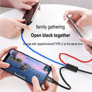 3in1 LED USB Charging Cable 8Pin Charger Cable Multi Port Phone CableFT
