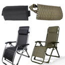 2X Folding Sling Chairs Headrest Cushion Pillow For