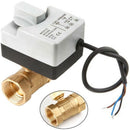 Ac220V Dn25 2 Way 3 Wires Motorized Ball Valve Electric Actuator With Manua