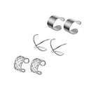 6 Pairs Fashion Metal Earrings Non Pierced Ear Studs for for Women Jewelry Gift