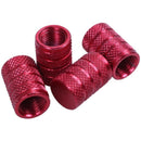 4pcs Car bikes Tire Valve Stems Cap Knurling Style for 8V1 US schrader valv
