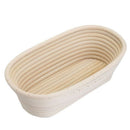 2Pcs 25Cm/10 Inch Bread Basket Rattan Proofing Basket Liner Round Oval Frui