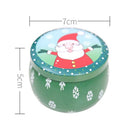 Christmas candy box jar lovely clear xmas santa elk snowman sweet sugar case 3C