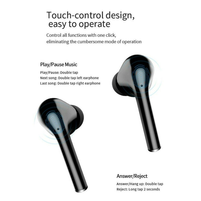 T5 True Wireless Earphones Touch Control Sports Headphones Stereo In-Era Earbuds