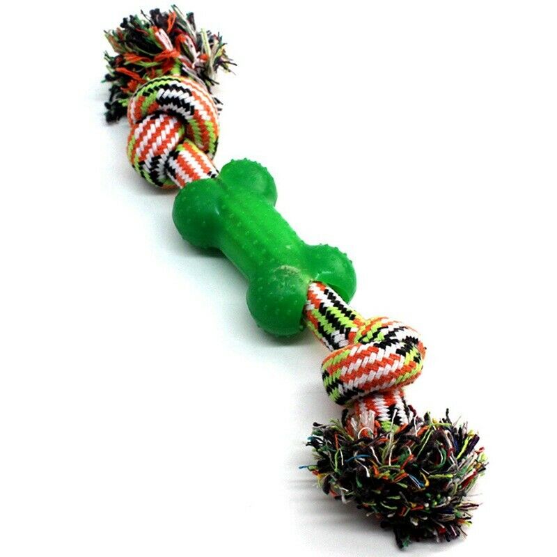 Pet Dog Toys Molar Tooth Cleaning Resistance To Bite Pet Toys Training Game V1C5