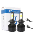 S2 H7 Car LED Headlight Bulbs 12V 6500K 72W 8000LM COB LED Headlamp Fog Lig X9O1