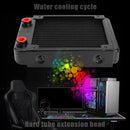 120mm 18 Tubes Computer CPU Water Cooling Radiator Aluminum Cooler Exchanger