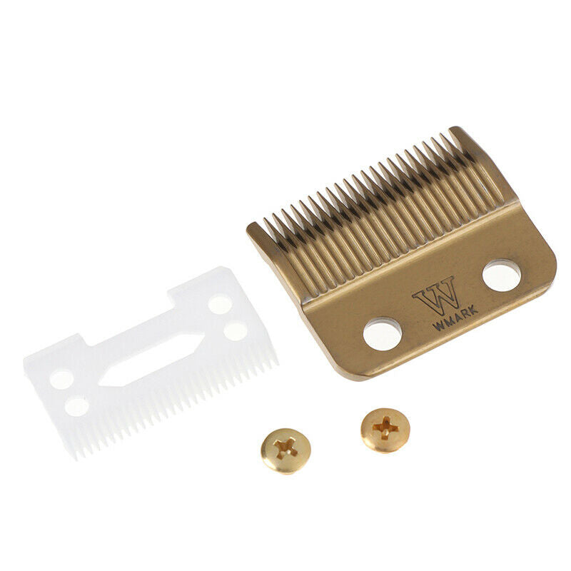 1Set Hair Clipper Blade Golden with Ceramic Blade for Cordless Clipper TwJ Bj