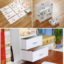 1X(White Large Size Wood Board Desktop Makeup Shelf Organizer Cosmetic Tool