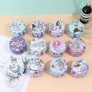 1Pc Mermaid Candy Tin Box Round Gift Box Handmade Soap Candle Jar Packaging  Nw